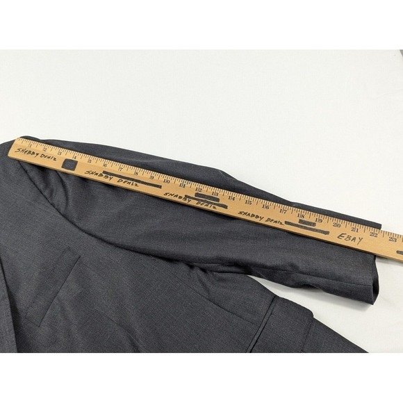 Peter Millar Gray Wool Blazer Size 48R Sport Coat Jacket Mens 2‎ Button - Picture 16 of 16